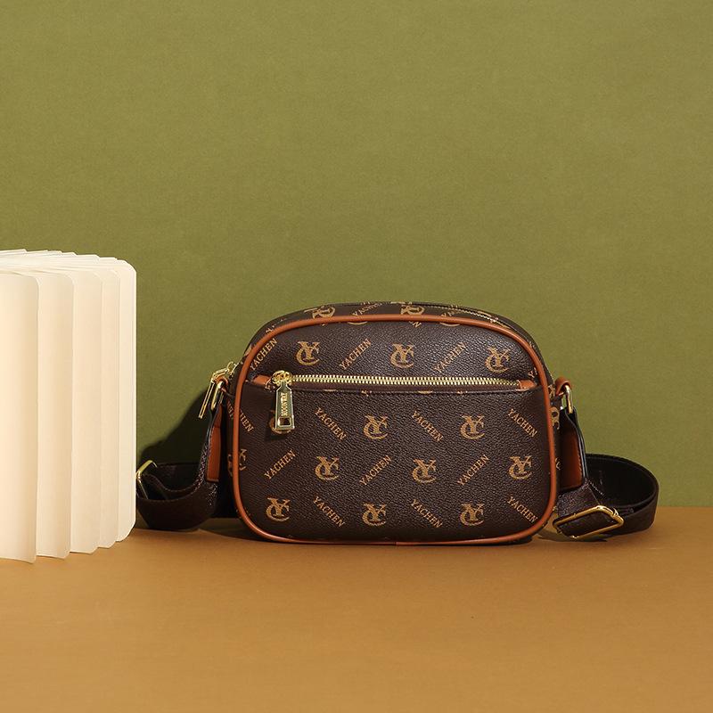 

Bag women s summer versatile new trend high-end soft leather multi-layer shoulder bag messenger bag mobile phone bag