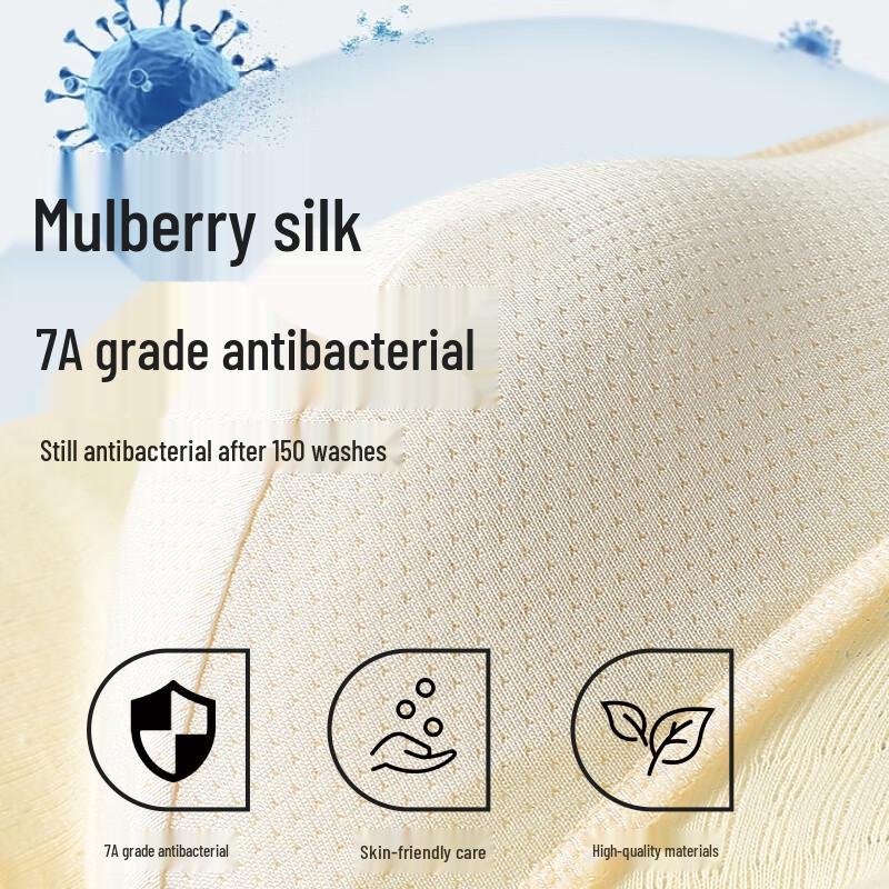 Langsapa Men's 7A Antibacterial Breathable Boxer Briefs (4-Pack)