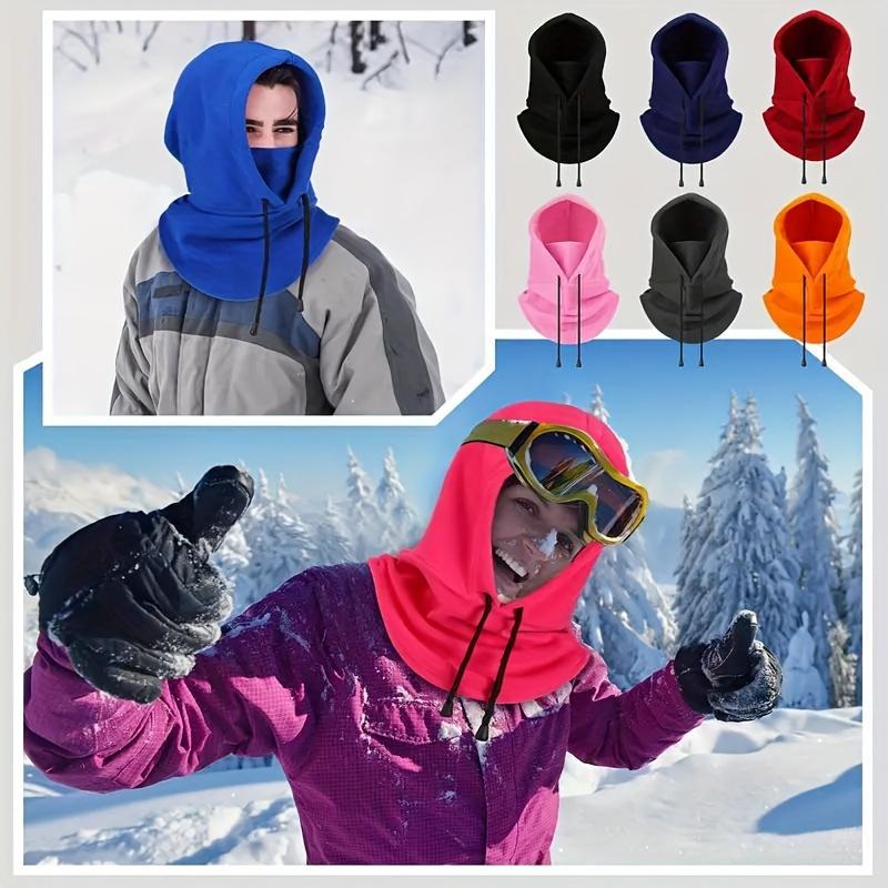 Winter Cycling Ski Hat with Windproof Ear Protection - Thick Warming Mask Scarf All-in-One Outdoor Adventure Dedicated