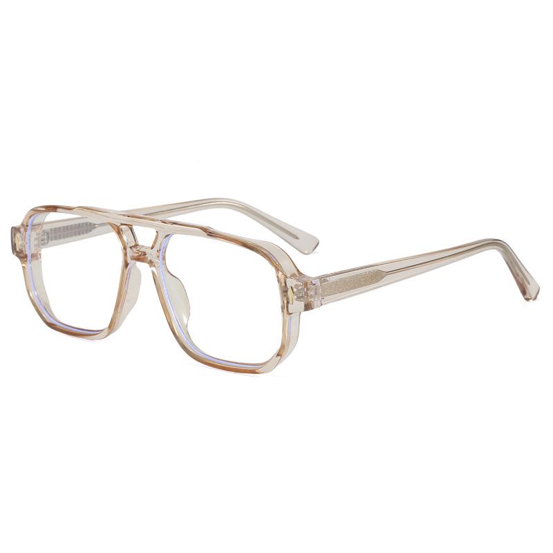Trendy Unisex Anti-Blue Light Flat Lens Glasses - Simple High-Grade Style