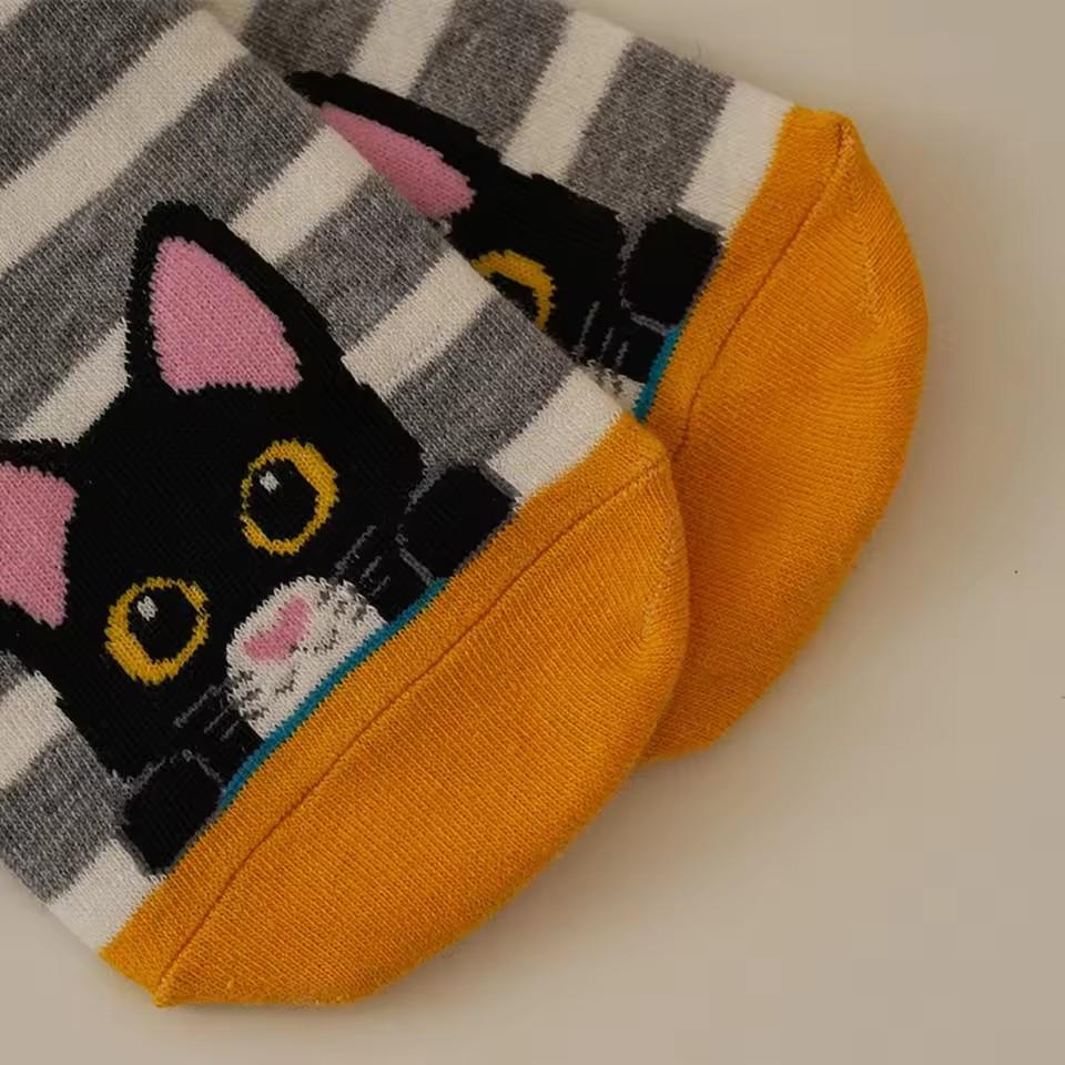 Women Socks Animal Pattern Cotton Socks Colorful Funny Sweat Wicking Socks Soft Comfortable Casual Girl Socks