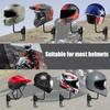 Motorcycle Helmet Rack Wall Mount, 180 Degree Rotation Metal Bike Helmet Holder Mount Bicycle Helmet Display Hanger Stand