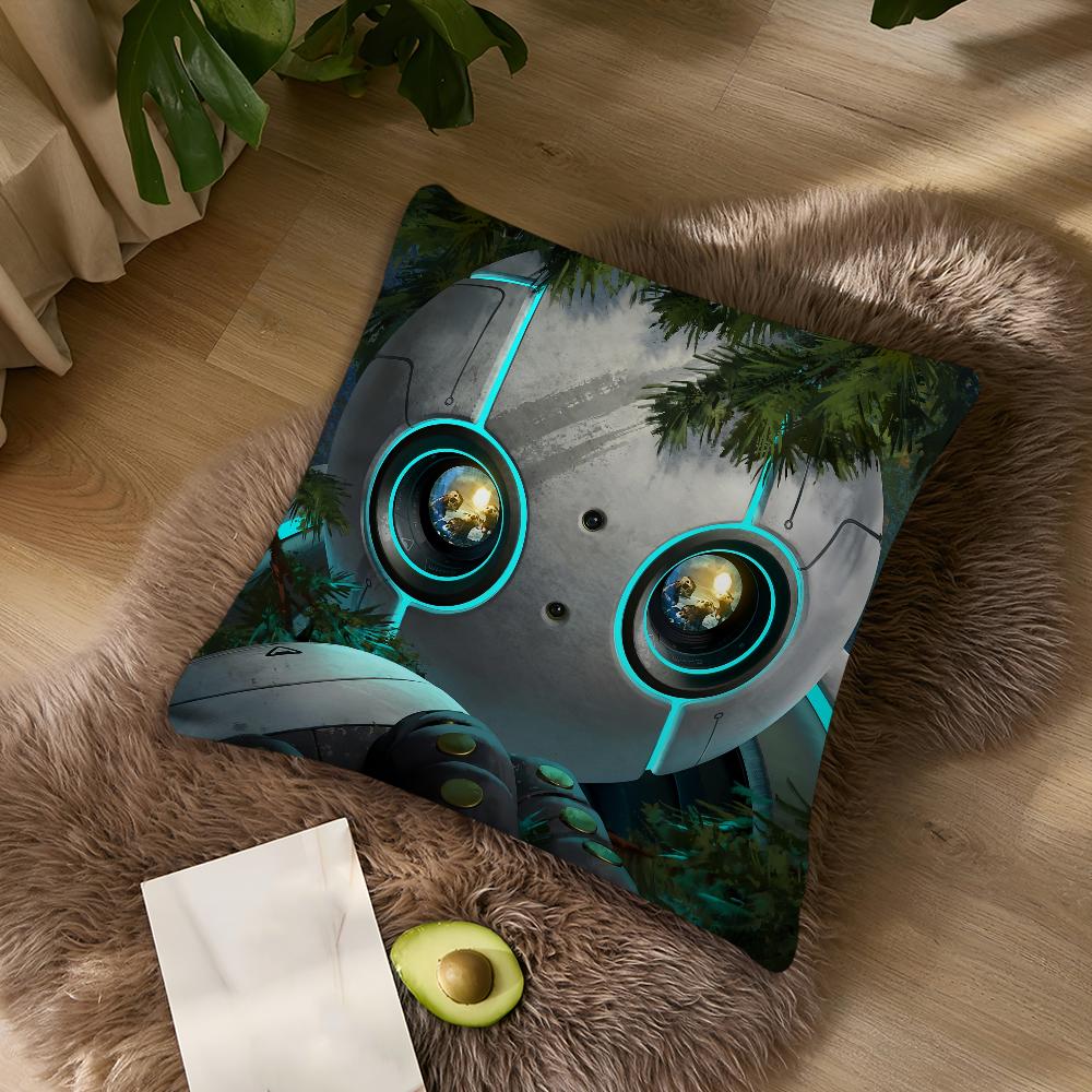 Film The W-Wild R-Robot Cute cushion For Bedroom Car Coffee Shop Room Soft and Living Room Sofa Decorative Pillow Cover Case