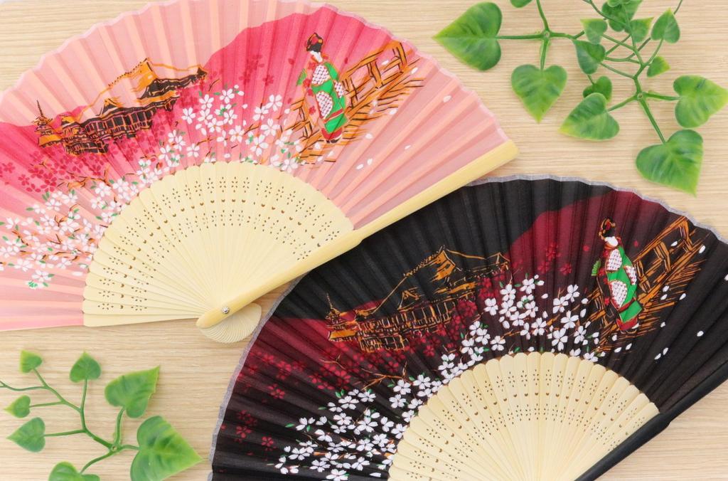 Matsumi Crafts Folding Fan Maiko Pink (Silk)