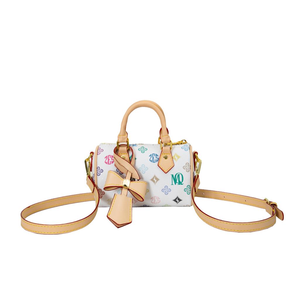 Wholesale Fashion Personality Printed Portable Pillow Bag Women's Casual Versatile Temperament Commuter Boston Bag