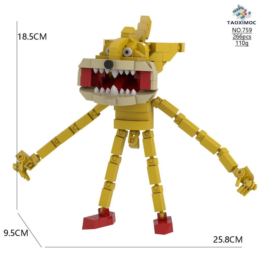 Classic Animated Character Sonices Model Building Block Horror Sinful Hedgehog Action Figure Assembling Bricks Toy Birthday Gift