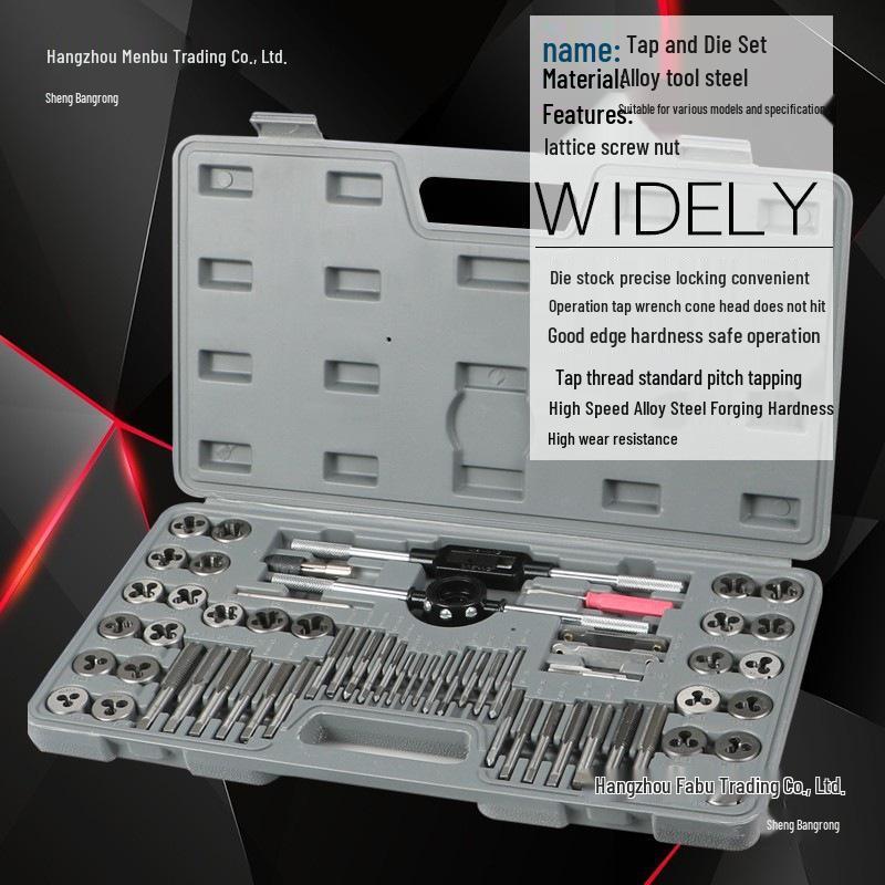 Metric Tap and Die Set with Hand Wrench