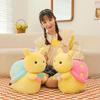 Cute Snail Strawberry Plush Toy Stuffed Animal Cartoon Bear Pp Cotton Long Plush Pink Blue Kids Pillow Birthday Gift 22cm