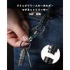 [TIMULTI] aluminum magnetic releaser key ring Fashionable with key ring Load capacity 10Kg (black aluminum *1 piece)