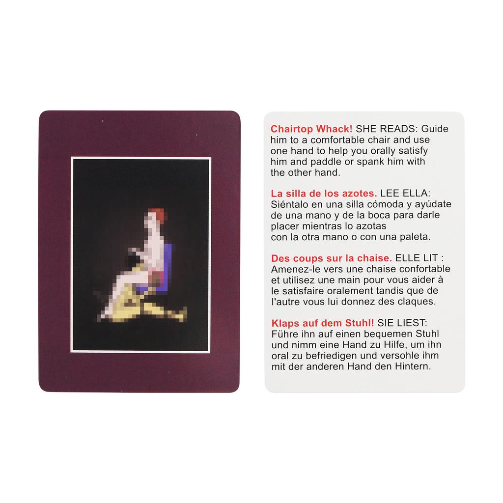 Adult Couple Sex Pose Card, Fun Card, Crazy Couple Bedroom Game, Promoting Emotions and Arousing Desire