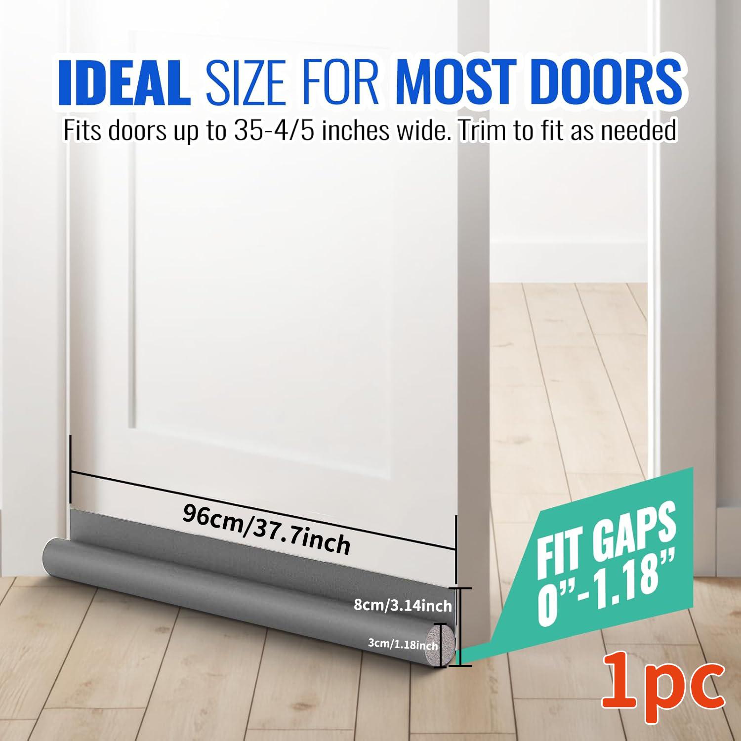 

Уплотнители для двери от сквозняка для низа двери, регулируемые самоклеящиеся звукоизоляционные уплотнительные ленты для низа двери, заполнители щелей, пенопластовые погодные