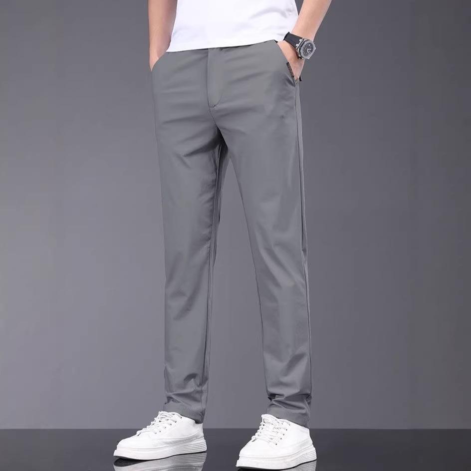 Chaolunbu summer cool men's casual pants high-end light casual pants men's summer straight men