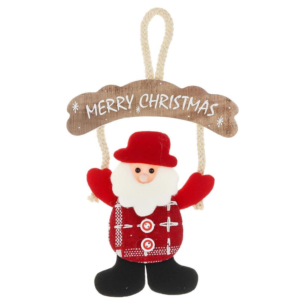 Santa Claus Merry Christmas Wall Hanging Ornament Props | Christmas Tree Decoration Items for Home Office | Christmas Gifts for Women Men