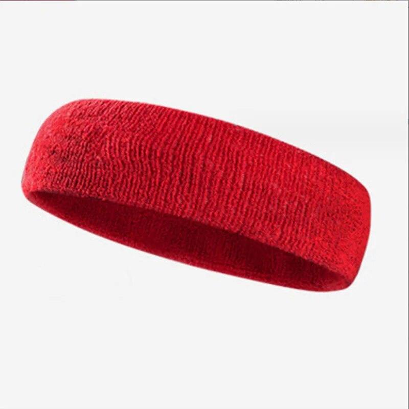 Sports Breathable Colorful Cotton Head Band Elastic Sweat Absorb Terry Sweatband for Tennis and Running Use