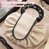 Portable Makeup Bag For Daily Use  Women Large Capacity Travel Toiletry Bags Drawstring Cosmetic Storage Pouch