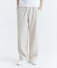 WHOLOVESART Unisex Essential Wide Elastic Waist Slacks Ivory