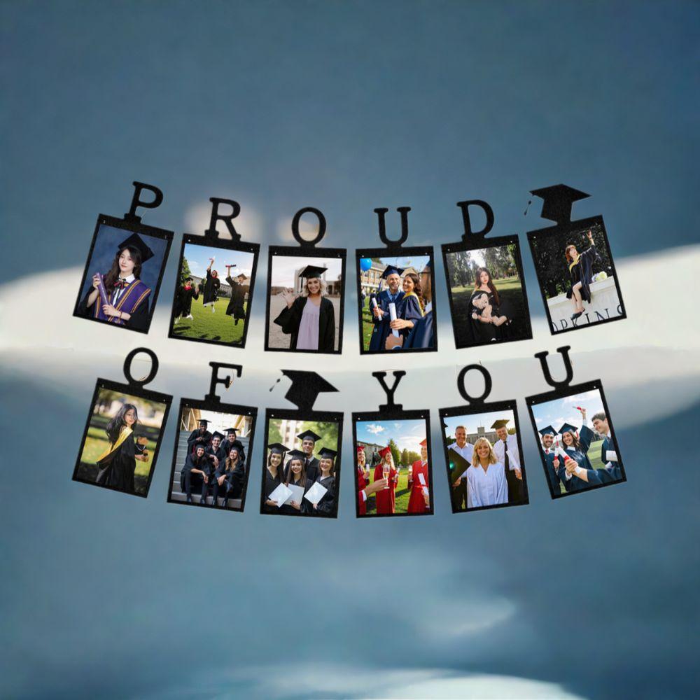 Proud of You Graduation Photo Banner Personalized Graduation Hanging Decor  Party Favors