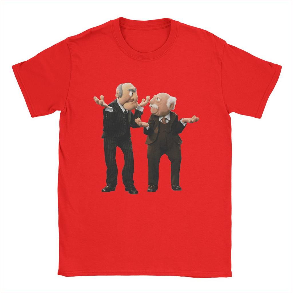 Statler And Waldorf Men's T Shirts Awesome Tee Shirt Short Sleeve O Neck T-Shirts Pure Cotton Party Clothes
