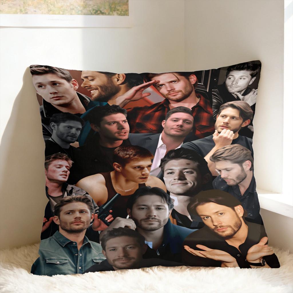 Sam Winchester Supernatural Collage Printed Pillow Cover Comfy Cushion Cover Vintage Pillow Case For Chair Sofa Home Decor