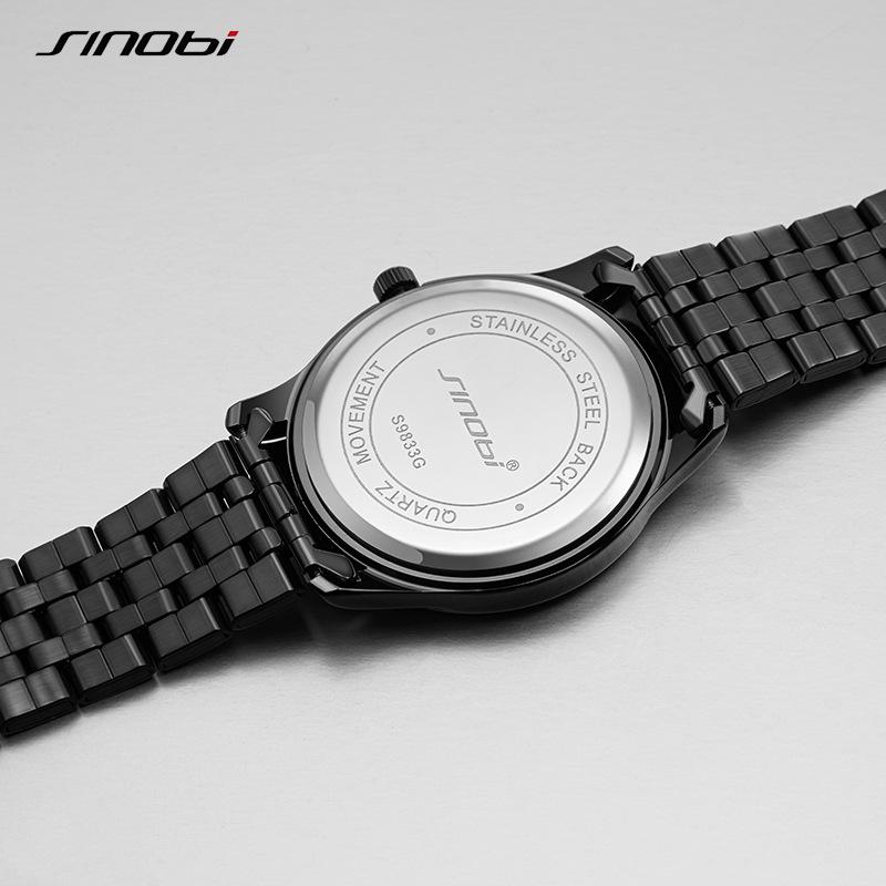 Couple Watch Business Fashion Men'S Watch Women'S Watch Quartz Watch Waterproof Steel Belt 9833