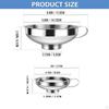 2 Pieces Canning Funnels Wide Mouth Kitchen Use Stainless Steel for Oil Powder