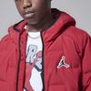 Jordan Comfortable Soft Warm Hooded Down Jacket Kids Outerwear Fitness-Red HQ7152-687