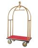 VEVOR Hotel Luggage Cart, 1500 LBS Load Capacity, Brushed Stainless Steel Bellman's Cart Curved Uprights