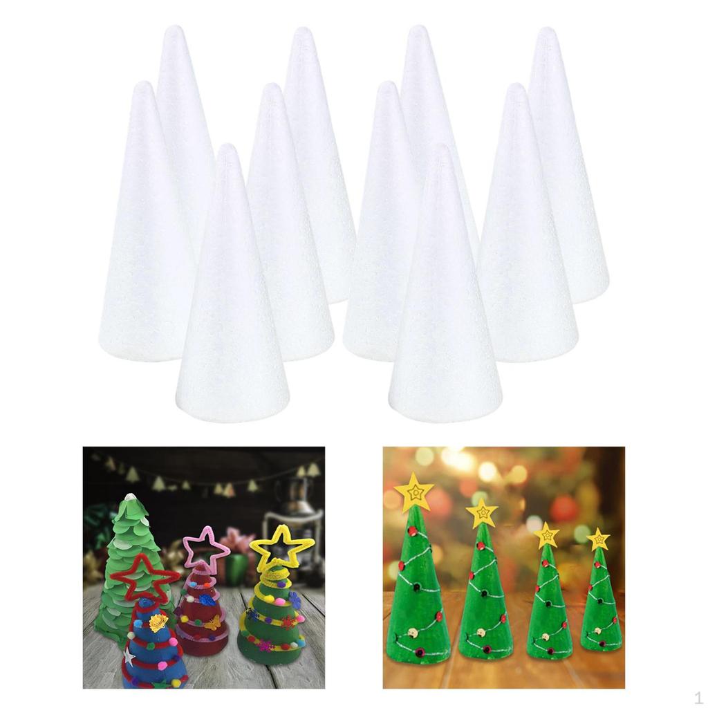 Foam Cone Craft DIY Christmas Tree Table Centerpiece Educational