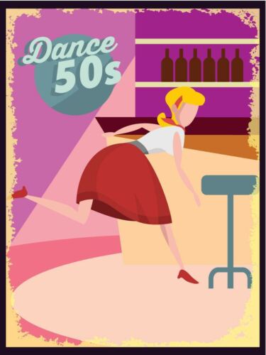 

Metal plaque vintage retro style 50s Dance Classic tin door sign NostalgiaAluminum 20x30cm（7.8x11.8inch）