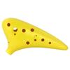 12 Hole Pottery Flute ABS Plastic Ocarina Musical Instrument with Carrying Bag Accessories for Music Lover and Beginner