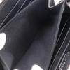 JIMMY CHOO Zip Around Purse Star studs black leather/Rhinestone Women Used
