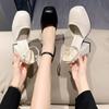 Baotou Sandals Women's Summer French Mary Jane High Heels Waterproof Table Thick Heel Small Evening Breeze with Skirt Single Shoes