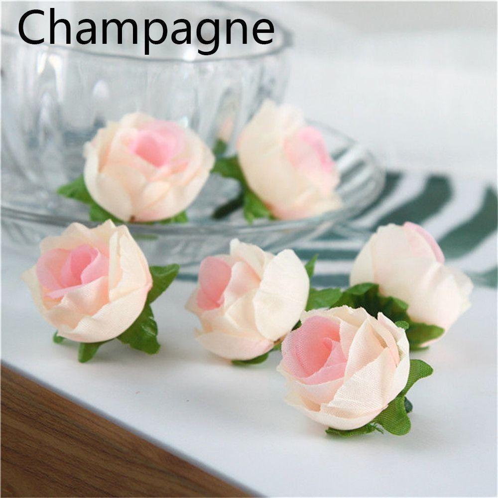 Oranament Floral Mother's Day Gifts Fake Bouquet Wedding Decoration Artificial Rose Flower Heads