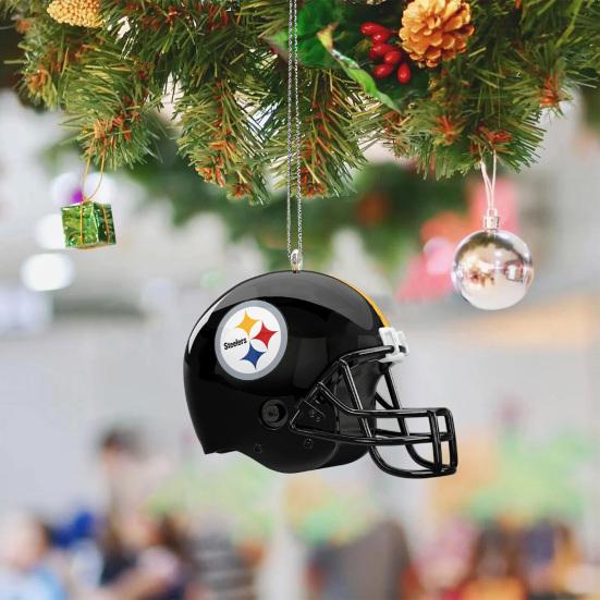 

Украшение для шлема команды регби, мини-шлем, плоский узор, акриловая подвеска, рождественская елка, сувенир для любителей регби, подарок