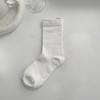 Women Socks Mid-tube Anti-freeze Non-Slip Bottoms Winter Simple Casual Solid Color Sports Socks Daily Wear