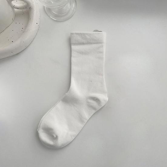 Dámské ponožky Středně tubusové nemrznoucí neklouzavé spodky zima jednoduché ležérní jednobarevné sportovní ponožky na denní nošení