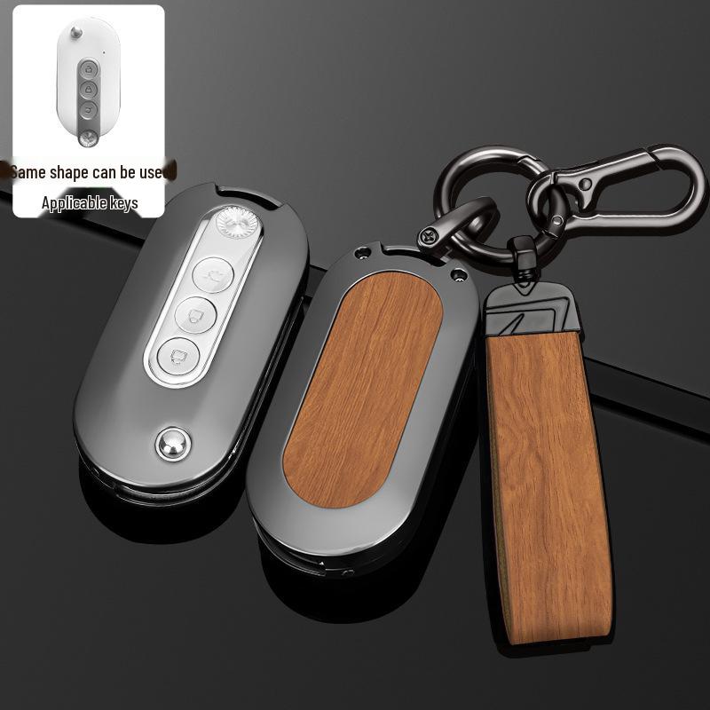 Capa de Chave Transparente Inspirada no Gameboy para Wuling Hongguang MiniEV Macaron