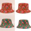 Double Sided Floral Bucket Hat Breathable Fisherman Hat Beanies Hat Rose Printing Cloche Style Vintage Rose Pattern