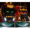 New APP Control  LED Truck Car Devil Eye Light Scrolling Pixel Panel For Board Windshield Free Custom Text 12V 24V 120/150/200cm