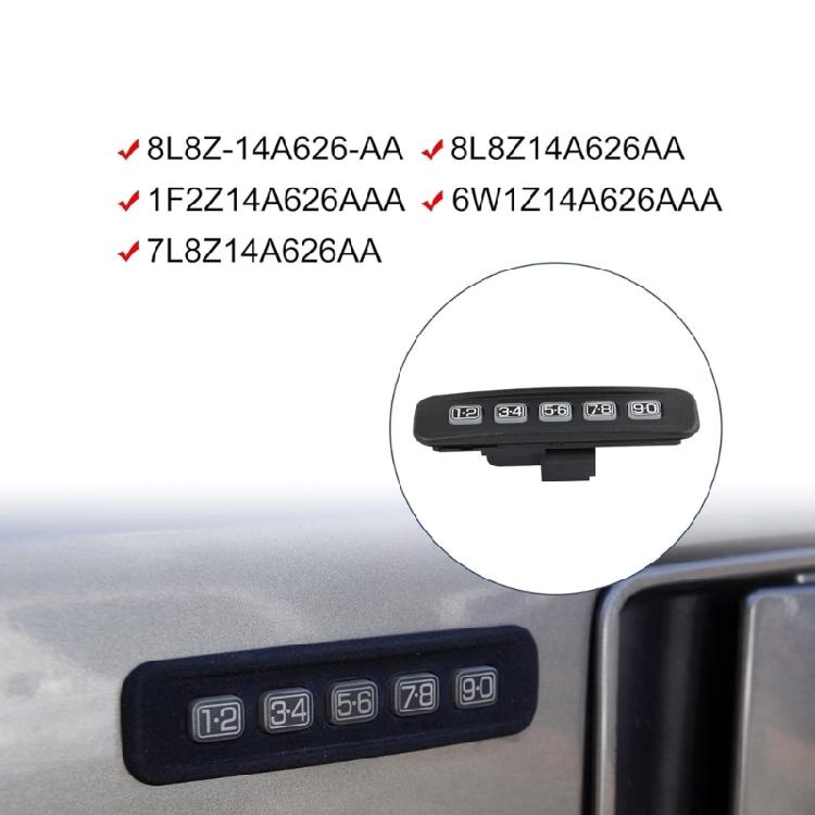 Replace 8L8Z-14A626-AA 8L8Z14A626AA Left Driver Door Keyless Entry Number Keypad Password Lock Switch Auto Accessory