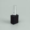 10ml square White and Black Luxury Bulk Gel Uv Nail Polish Bottle pink Nail Polish Glass Bottle with Brush