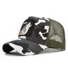 Animal Baseball Embroidered Cap Wolf Pattern Mesh Cap In A Variety Colors Of