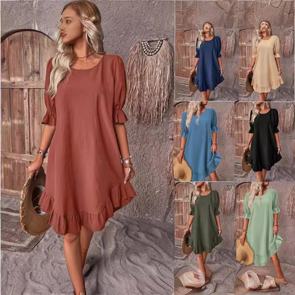 Damen Locker Einfarbig Langarm Freizeitset - Herbst/Winter Europäischer & Amerikanischer Stil