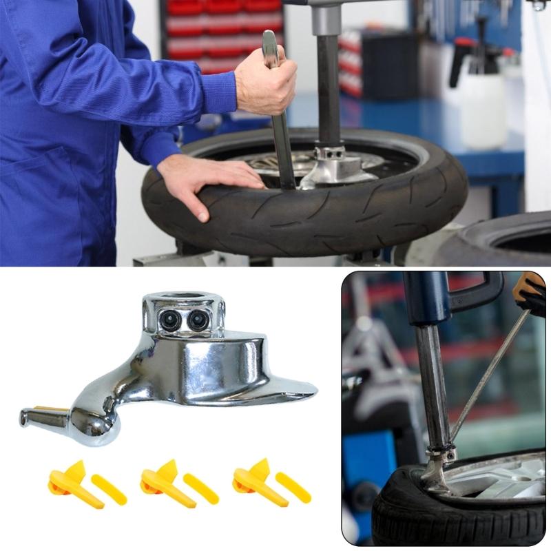 Car Tire Changer Mount Demount Duck Head Electroplating Steel Tire Changer Bird Head 28/29/30mm with Rims Protectors