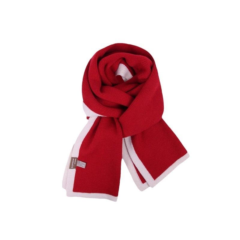 New Angola red scarf women's winter Christmas with knitted shawl to keep warm and soft waxy atmosphere scarf