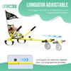RCB Hoverkart Akcesorium do Żyroskopu Samobalansującego - Regulowane Siedzisko Kartingowe (20 kg Min-100 kg Maks) - Jaune