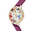 Olivia Burton Pop Art Demi Eco Confetti Dial Orchid Pale Gold Mesh Watch with Strap Set Women's &