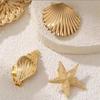 Goldfarbene Seestern Haarspange Y2K Haaraccessoires Niedliche Entenschnabel Haarspange Hochzeit