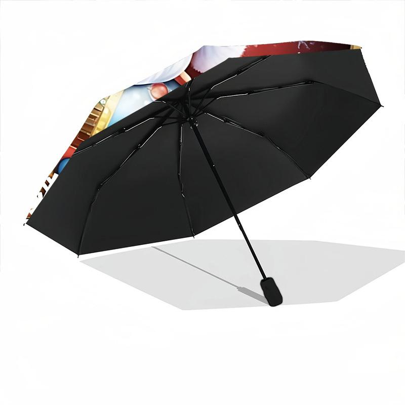 1pc Nutcracker Christmas Automatic Folding Umbrella - 8-Rib Automatic Open/Close, Large Canopy, Portable for Office, Living Room, Bedroom yy251217139