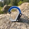 DShaped Carabiner Hook Lightweight Aluminum Alloy with SelfClosing Gate Compact Hanging